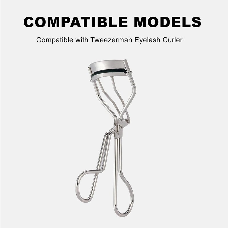 Pdtwq 100Pack Compatible with Tweezerman Eyelash Curler Refills,Silicone Rubber Eyelash Curler Pads Compatible with Tweezerman Eye Lash,Black. - Image 3